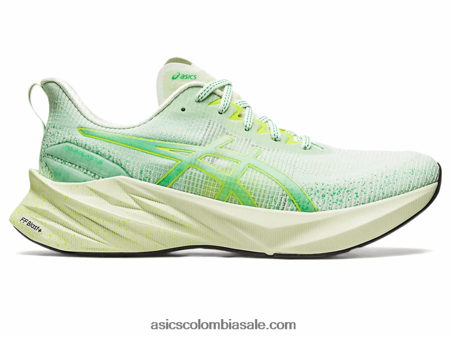 hombres Asics novablast 3 le susurro verde/cilantro 20X82N110