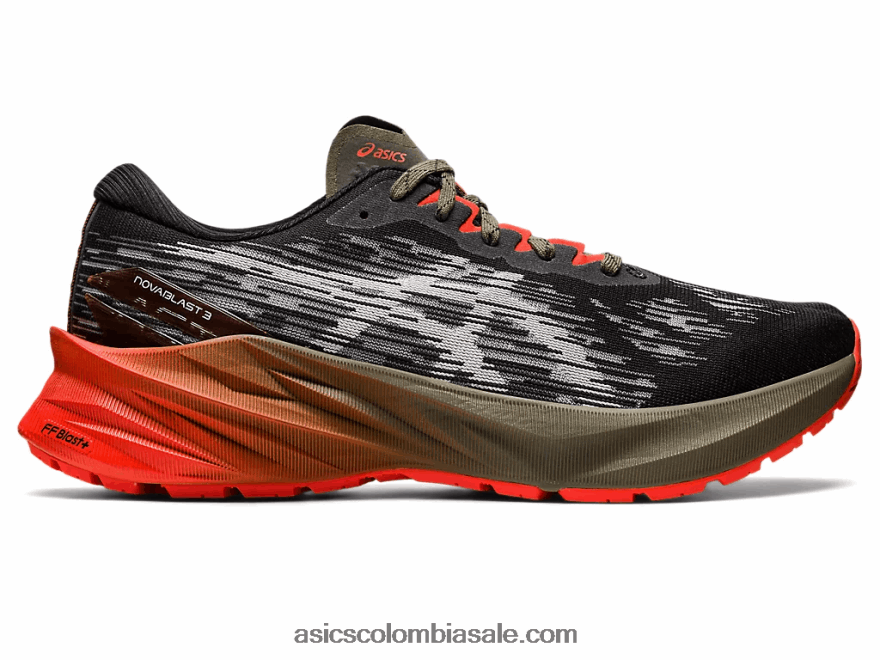 hombres Asics novablast 3tr baño de naturaleza/oliva 20X82N970
