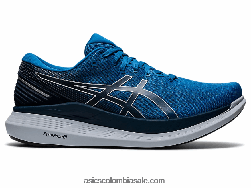 hombres Asics paseo en planeador 2 azul renacido/negro 20X82N1922