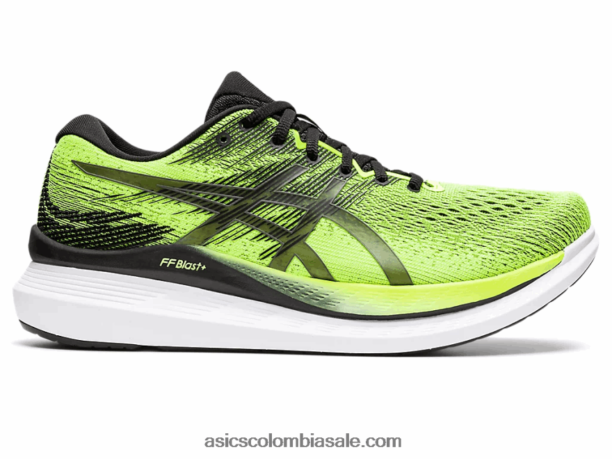 hombres Asics paseo en planeador 3 peligro verde/negro 20X82N1137
