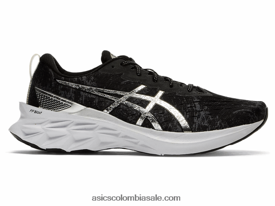 hombres Asics platino novablast 2 gris portador/plata pura 20X82N1245