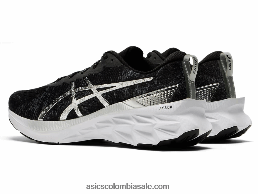 hombres Asics platino novablast 2 gris portador/plata pura 20X82N1245