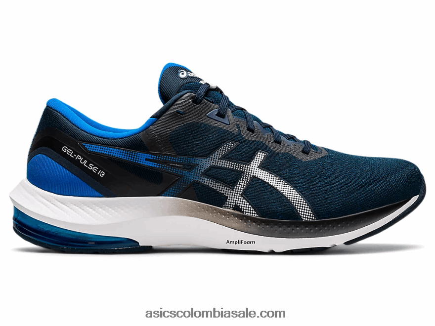 hombres Asics pulso de gel 13 azul francés/blanco 20X82N1717