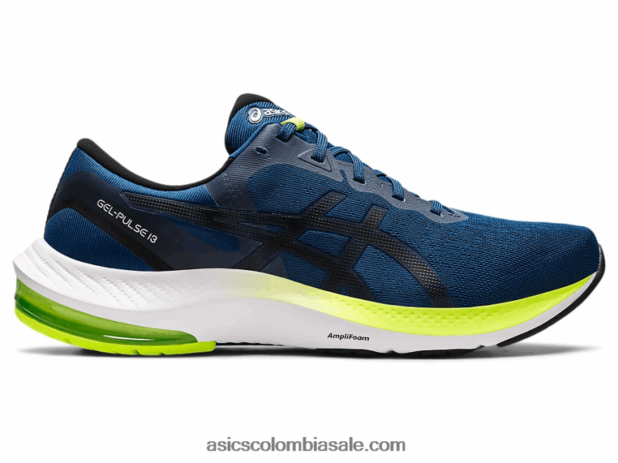 hombres Asics pulso de gel 13 azul mako/negro 20X82N1532