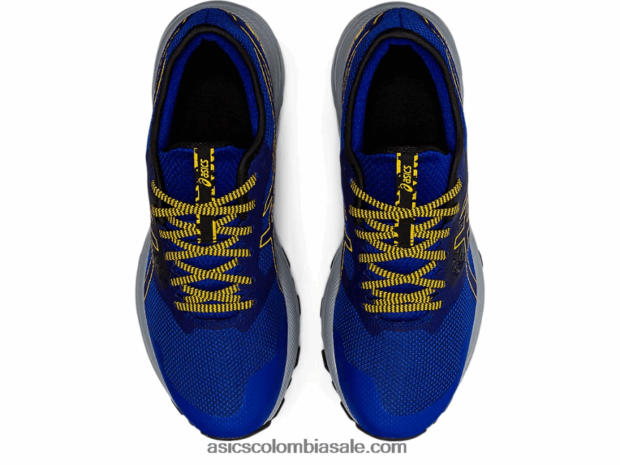 hombres Asics rastro de excitación de gel azul mónaco/girasol 20X82N1722