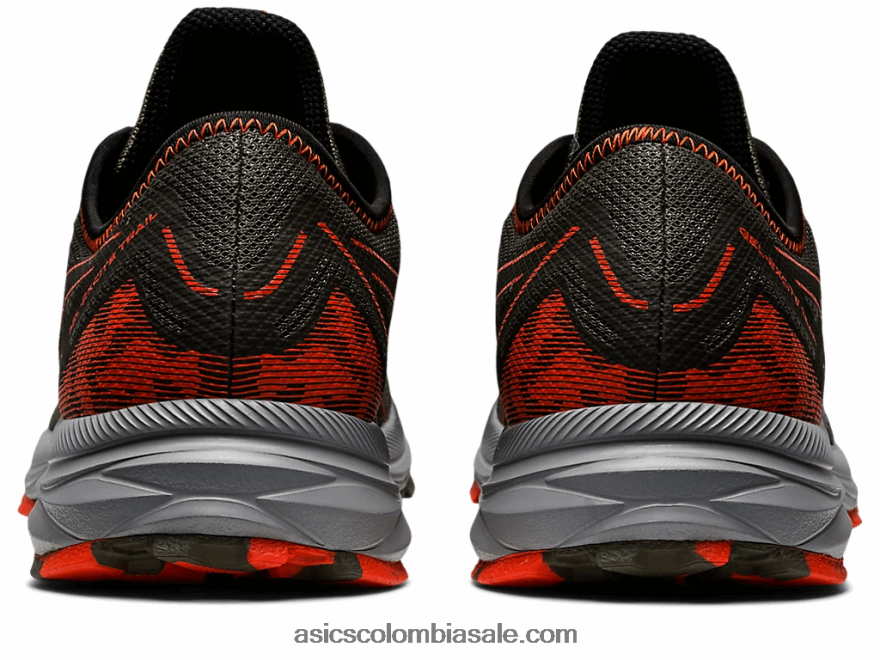 hombres Asics rastro de excitación de gel manto verde/tomate cherry 20X82N910