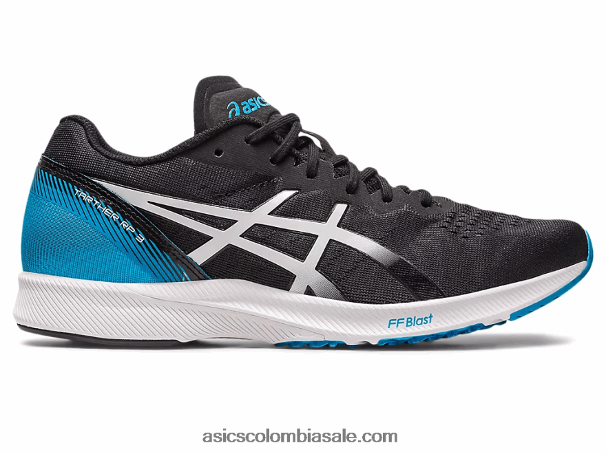 hombres Asics tarther rp 3 blanco negro 20X82N549
