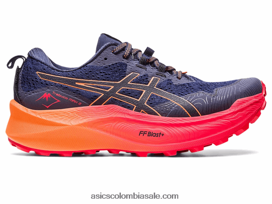 hombres Asics trabuco max 2 medianoche negro 20X82N195