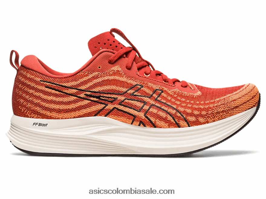 hombres Asics velocidad de evoride latte de especias/negro 20X82N501