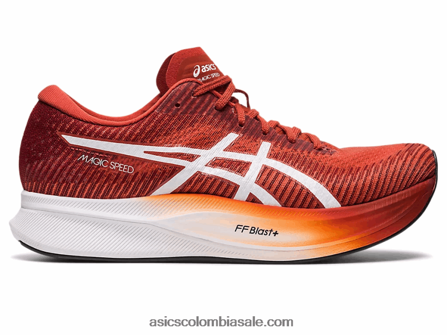 hombres Asics velocidad mágica 2 latte de especias/blanco 20X82N247