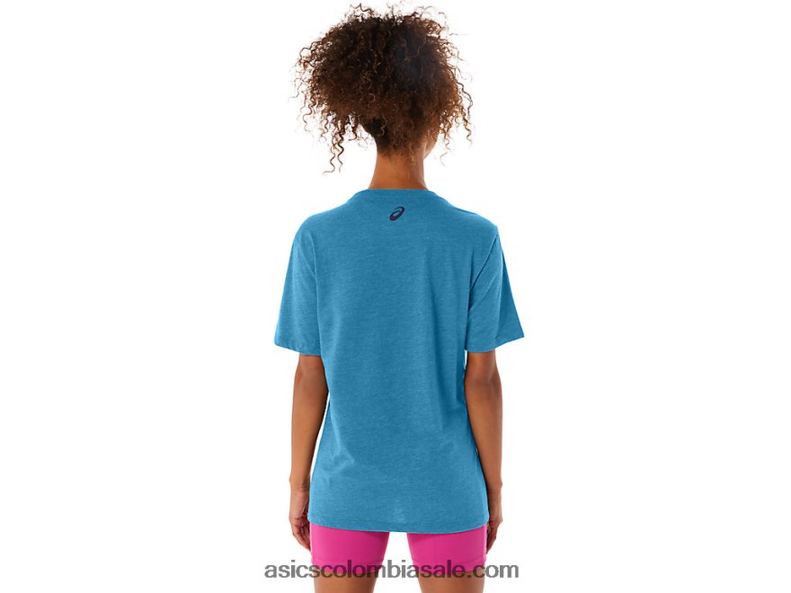 mujer Asics 1977 mtn camiseta isla azul brezo 20X82N42