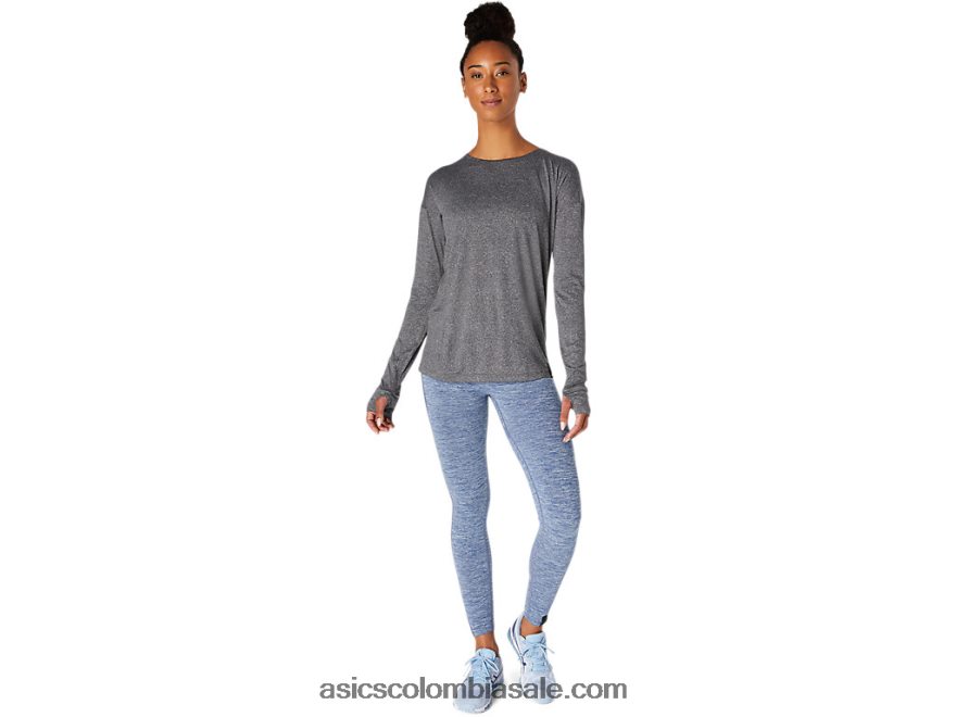 mujer Asics Top de manga larga rendimiento negro 20X82N3674