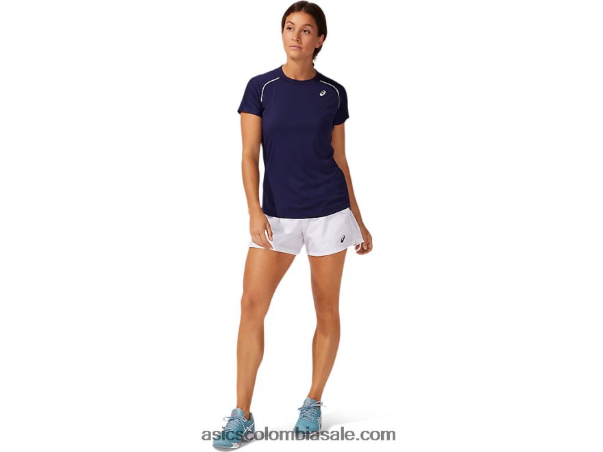 mujer Asics camiseta con ribetes chaquetón 20X82N3882