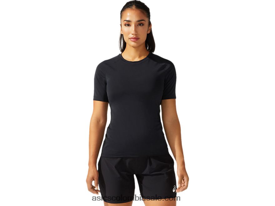 mujer Asics camiseta de lucha libre de 2 piezas equipo negro 20X82N3785