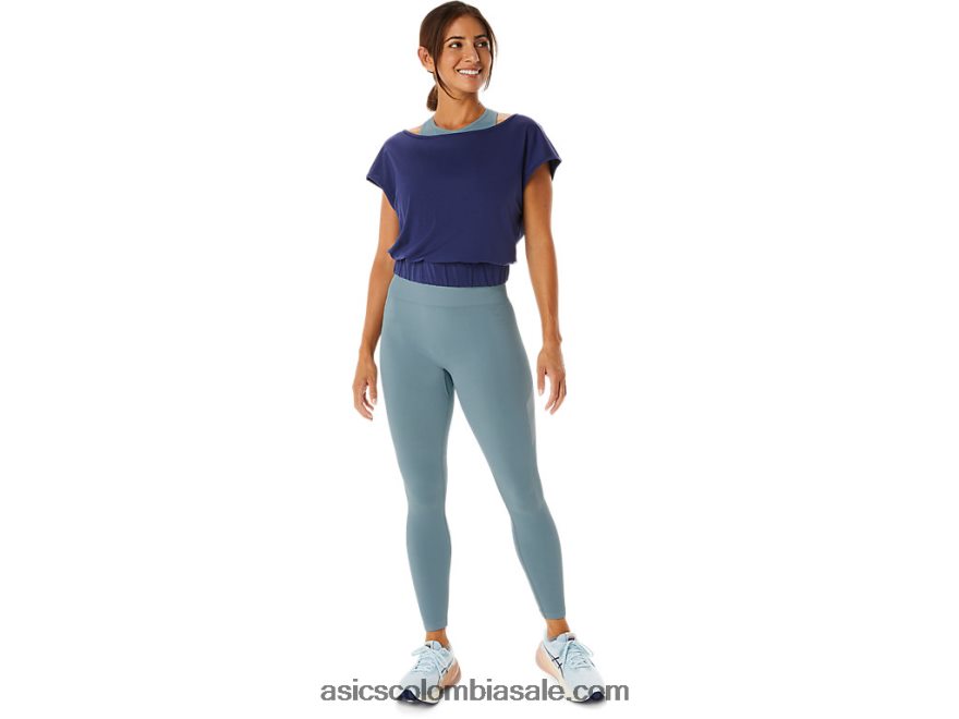 mujer Asics camiseta de manga corta nagino flex azul índigo 20X82N2244