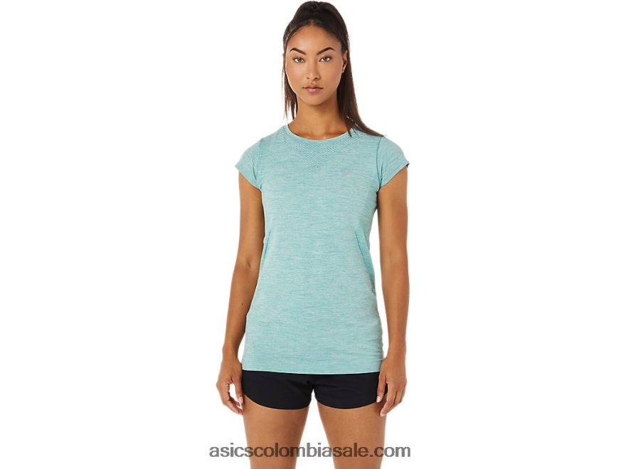 mujer Asics camiseta de manga corta sin costuras Race sabio 20X82N3499