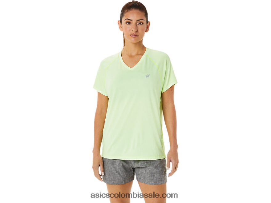 mujer Asics lyte listo para usar con cuello en v iluminar brezo amarillo 20X82N3396