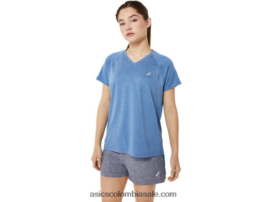 mujer Asics lyte listo para usar con cuello en v lago drive brezo 20X82N3397