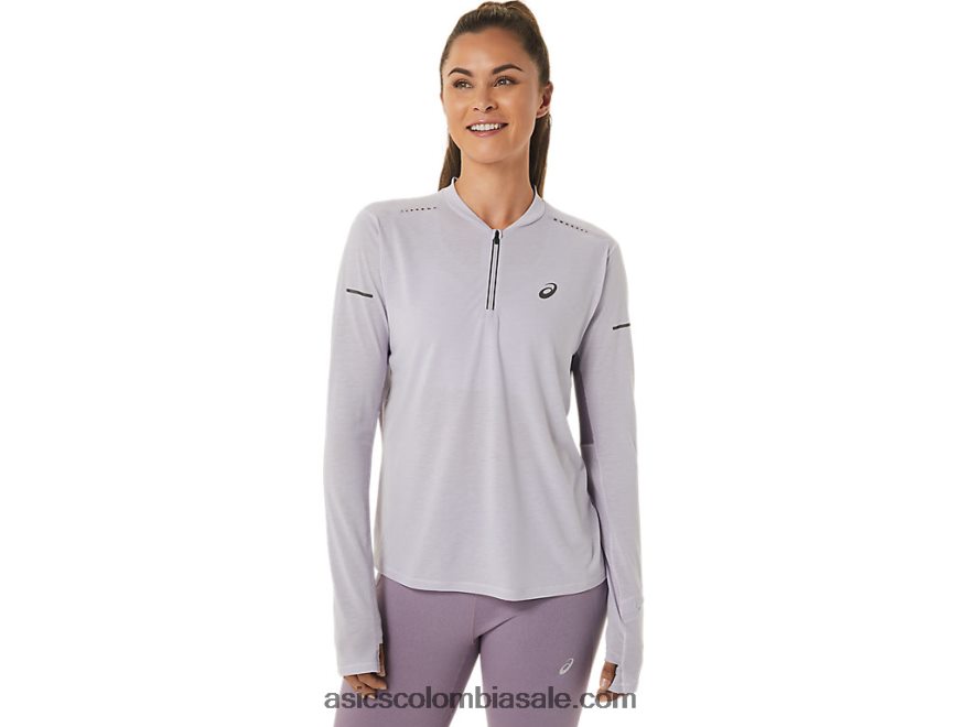 mujer Asics metarun top de manga larga con media cremallera violeta oscuro/cuarzo violeta 20X82N2480