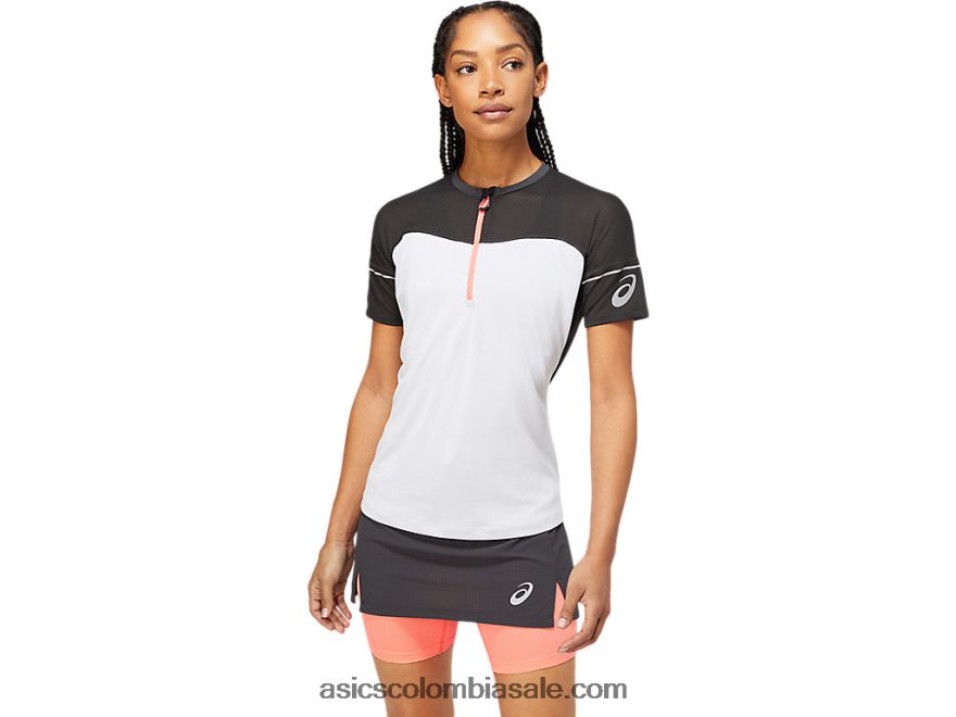 mujer Asics parte superior de fujitrail gris grafito/blanco brillante 20X82N3854