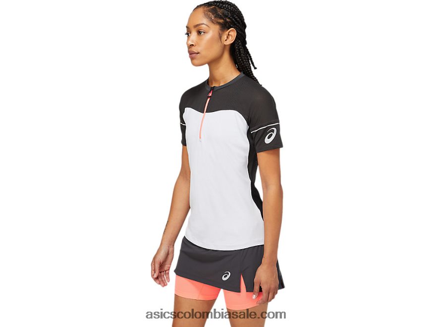 mujer Asics parte superior de fujitrail gris grafito/blanco brillante 20X82N3854
