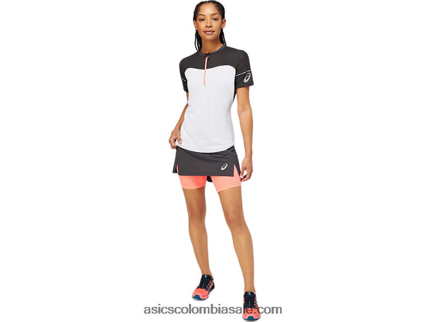mujer Asics parte superior de fujitrail gris grafito/blanco brillante 20X82N3854