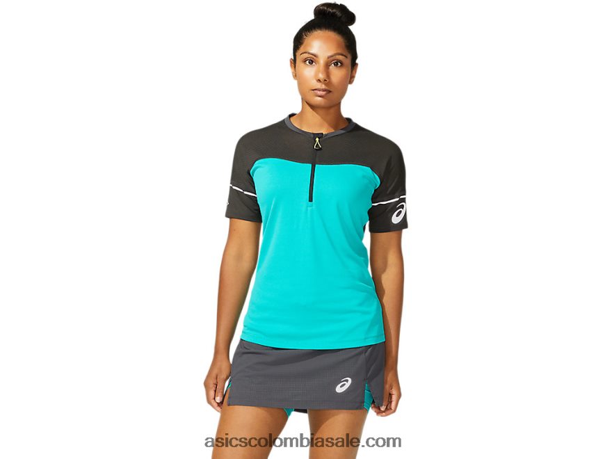 mujer Asics parte superior de fujitrail joya báltica 20X82N4006