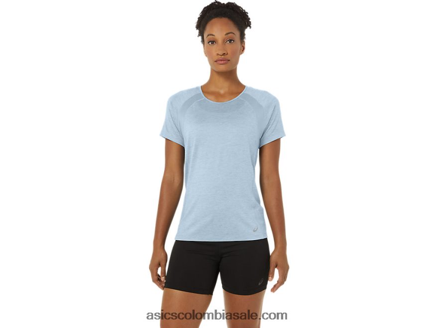 mujer Asics top c110 manga corta pr lyte cielo 20X82N2166