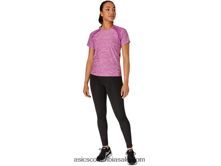 mujer Asics top c110 manga corta pr lyte tinte espacial de uva digital 20X82N4105