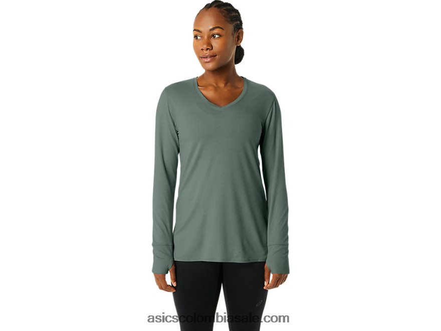mujer Asics top de manga larga de brezo hiedra brezo 20X82N2176