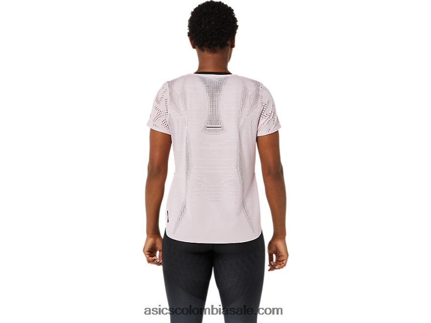 mujer Asics ventilar actibreeze camiseta de manga corta apenas rosa 20X82N3471
