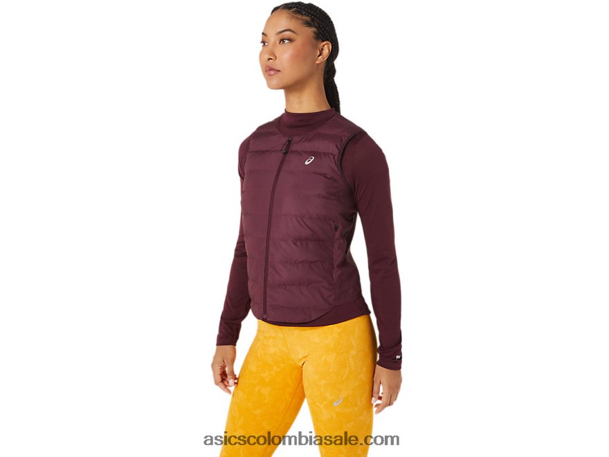 mujer Asics chaleco acolchado runkoyo marte profundo 20X82N2801