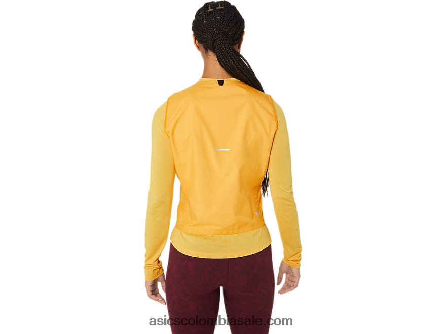 mujer Asics chaleco acolchado runkoyo tigre amarillo 20X82N2789