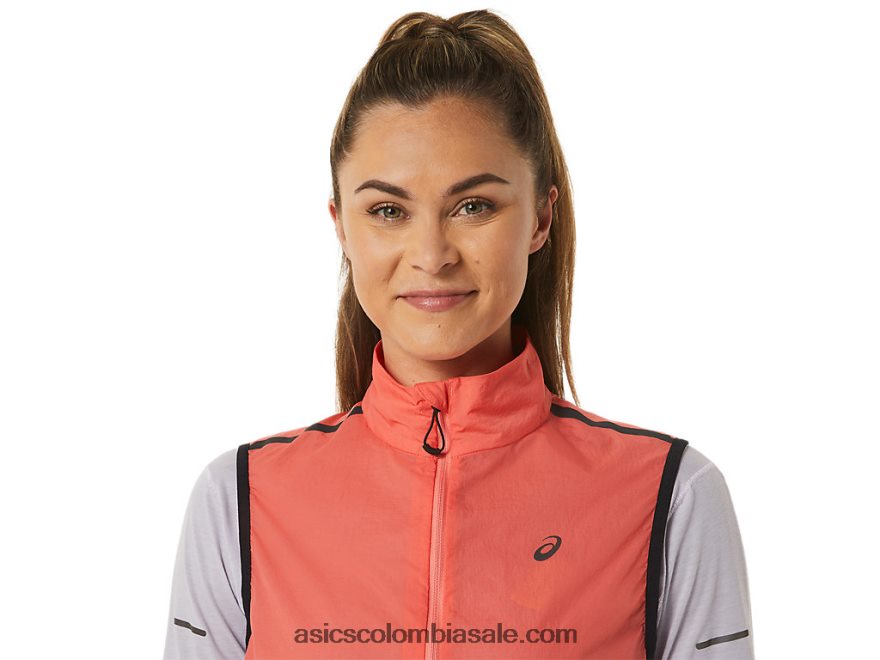 mujer Asics chaleco plegable metarun papaya 20X82N2502