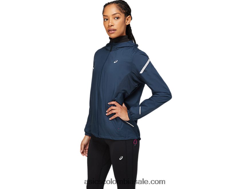 mujer Asics chamarra ligera azul francés 20X82N3678