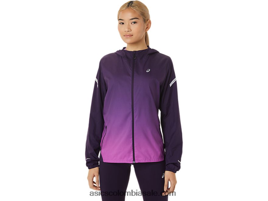 mujer Asics chamarra ligera sombra de noche/orquídea 20X82N2790