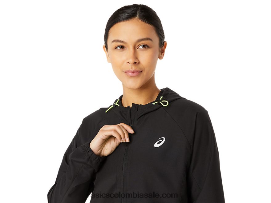 mujer Asics chamarra plegable pr lyte rendimiento negro 20X82N2310