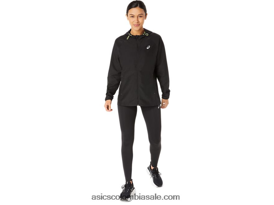 mujer Asics chamarra plegable pr lyte rendimiento negro 20X82N2310