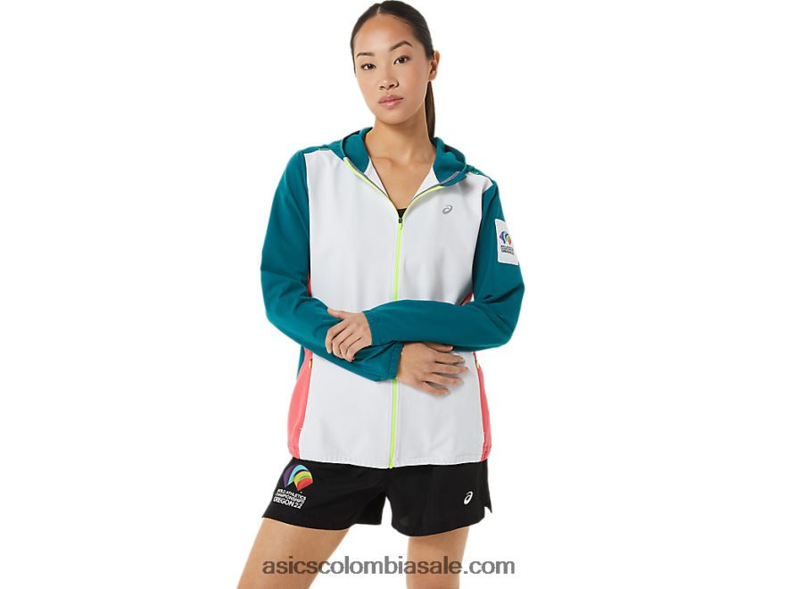mujer Asics chaqueta confeccionada color block wch multi 20X82N3212