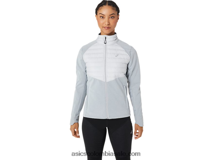 mujer Asics chaqueta de correr de invierno brezo gris glaciar 20X82N2827