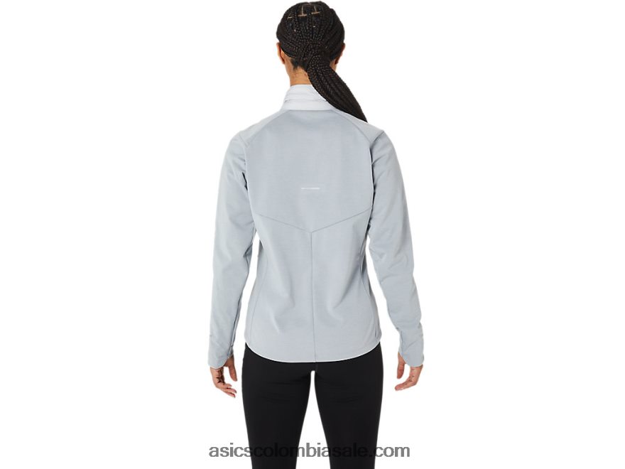mujer Asics chaqueta de correr de invierno brezo gris glaciar 20X82N2827