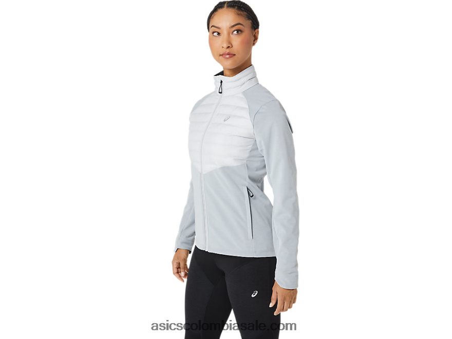 mujer Asics chaqueta de correr de invierno brezo gris glaciar 20X82N2827