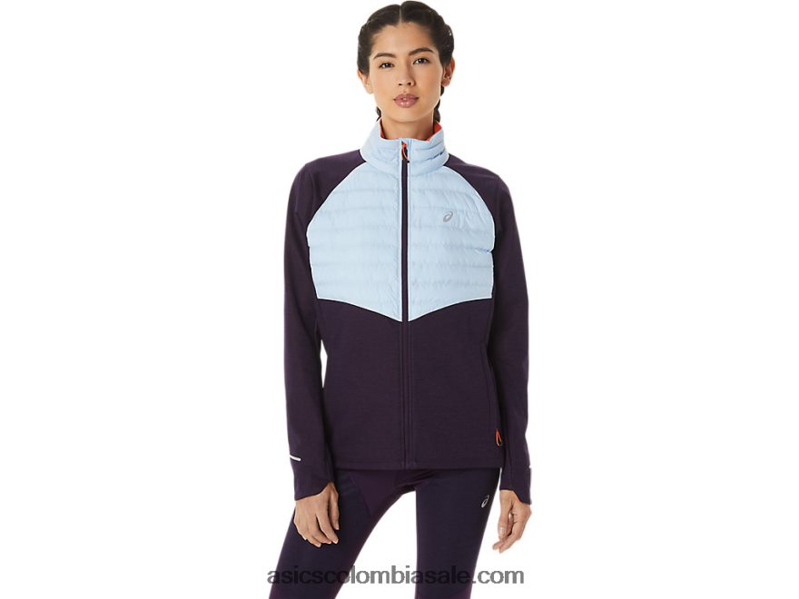 mujer Asics chaqueta de correr de invierno sombra de noche brezo/cielo suave 20X82N2825