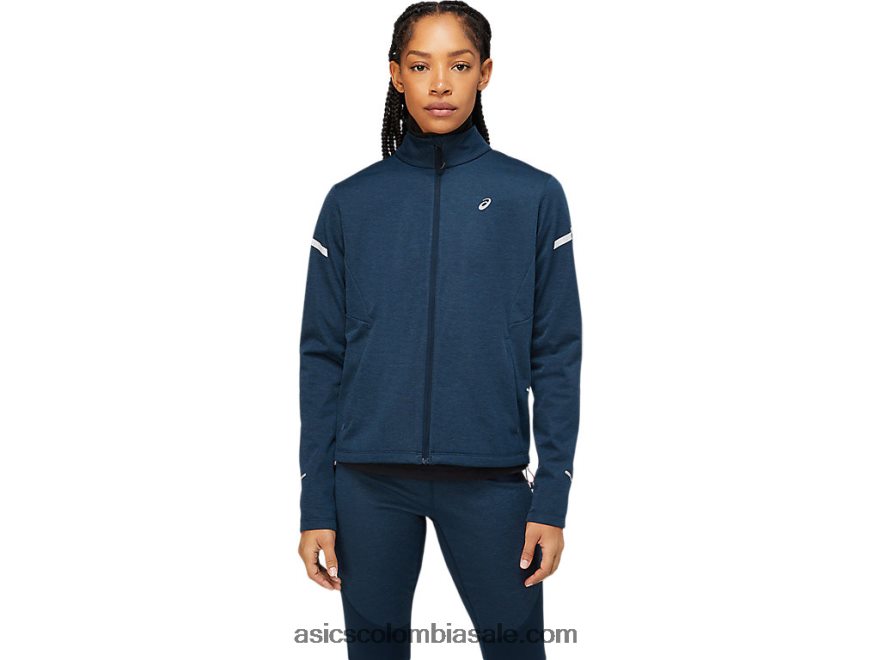 mujer Asics chaqueta de invierno lite-show brezo azul francés 20X82N3653