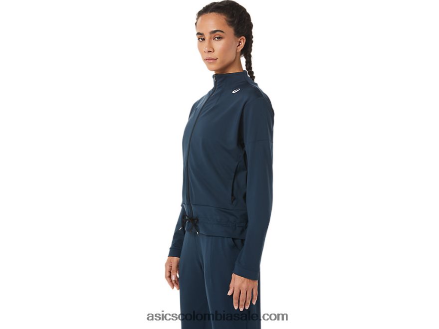 mujer Asics chaqueta de tenis azul francés/negro rendimiento 20X82N3280