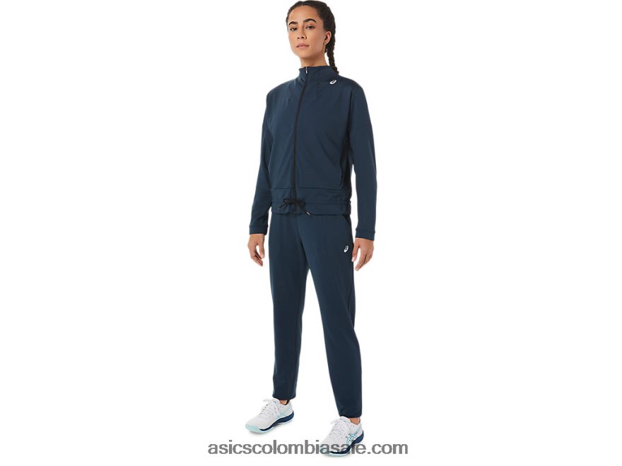 mujer Asics chaqueta de tenis azul francés/negro rendimiento 20X82N3280