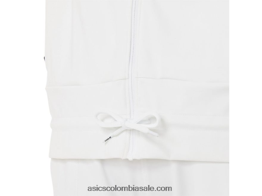 mujer Asics chaqueta de tenis blanco brillante/negro 20X82N3286