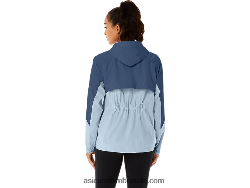 mujer Asics chaqueta impermeable cielo/gran tiburon 20X82N2175