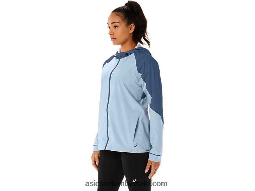 mujer Asics chaqueta impermeable cielo/gran tiburon 20X82N2175