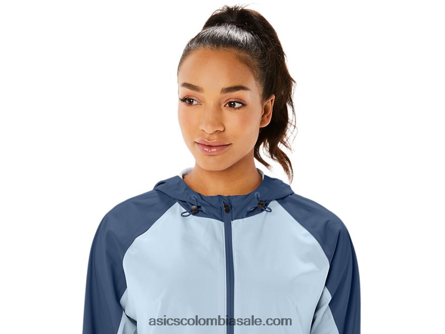 mujer Asics chaqueta impermeable cielo/gran tiburon 20X82N2175